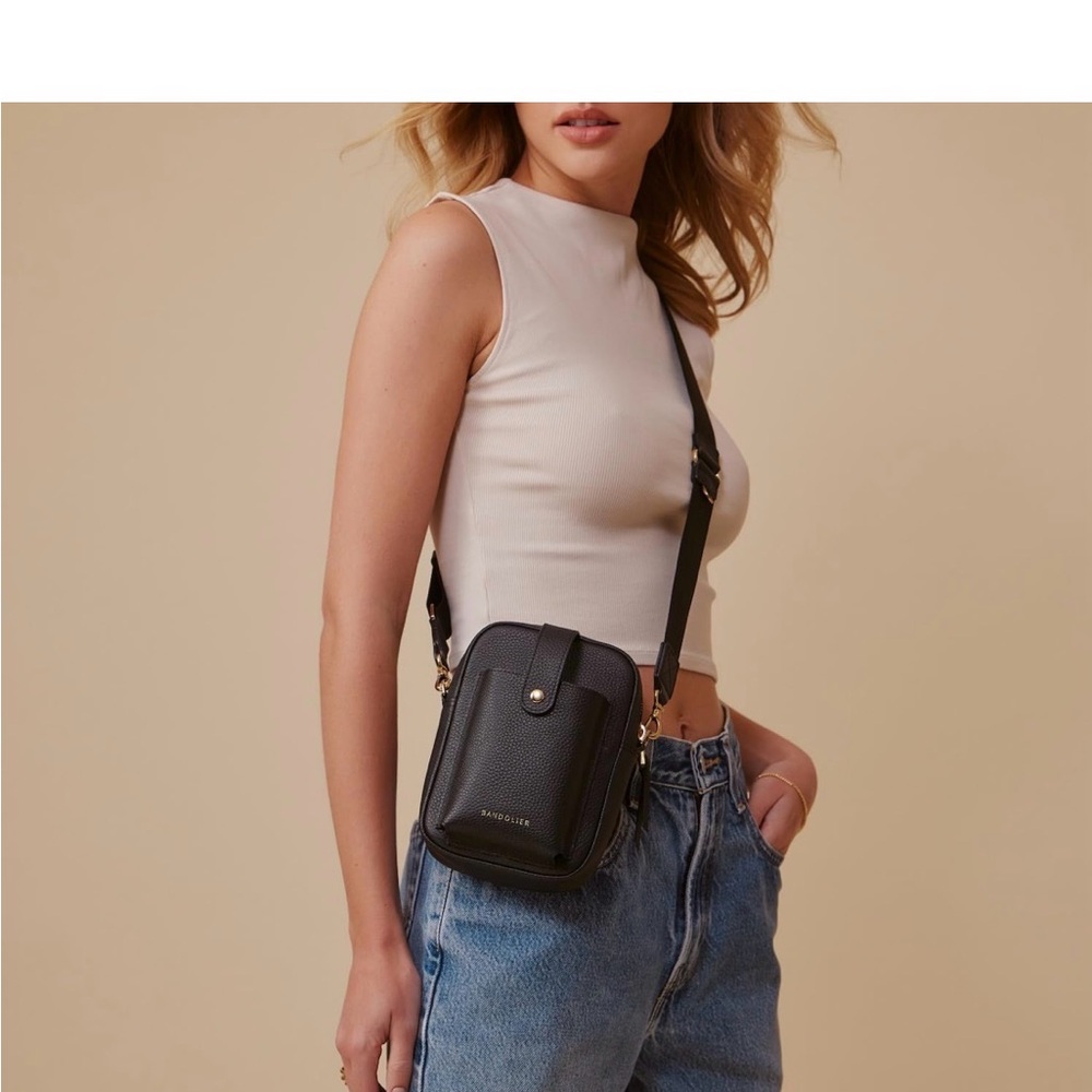 Bandolier Black Crossbody Bag - Picture 3 of 10